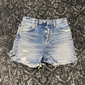 Agolde Dee Denim High-Rise Shorts
